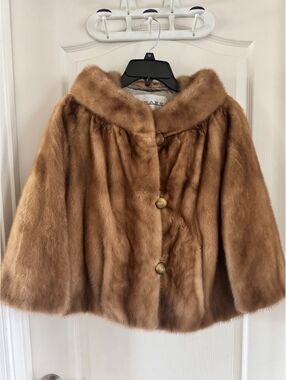 Vintage McRae's Brown Fur Coat with Button Closure
